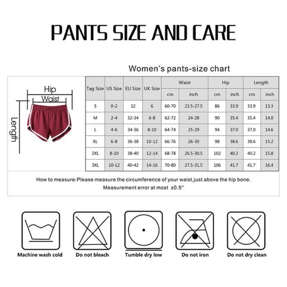 Ladies Gym Shorts Casual shorts Everyday Shortie Shorts - Picture 4 of 4